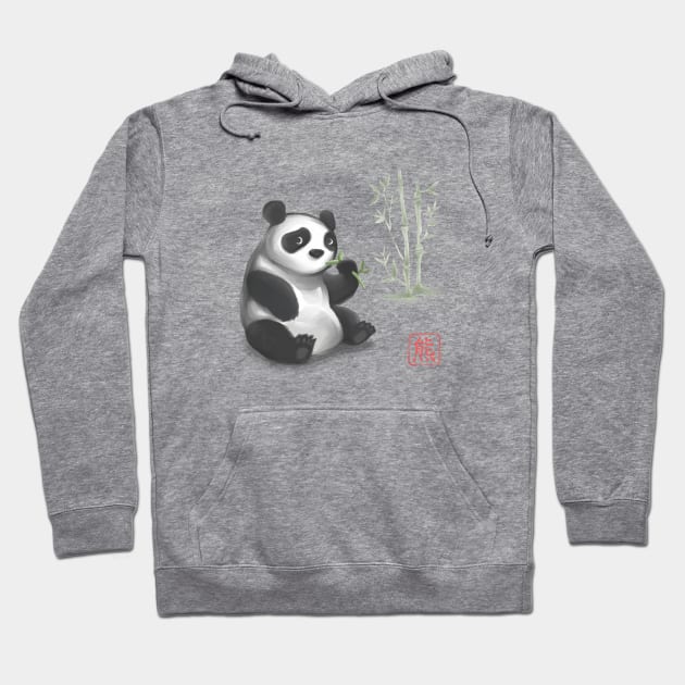 cute panda watercolor Hoodie by walterorlandi